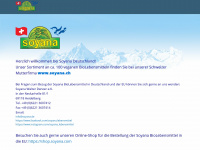 soyana.de Webseite Vorschau