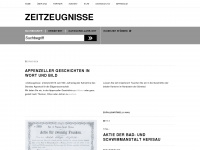 zeitzeugnisse.ch Webseite Vorschau