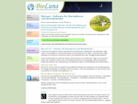 bioluna-software.de Webseite Vorschau