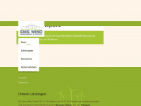 ems-wind.de Webseite Vorschau