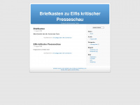 elfisblog.wordpress.com Webseite Vorschau