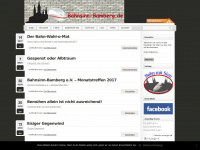 bahnsinn-bamberg.de Webseite Vorschau