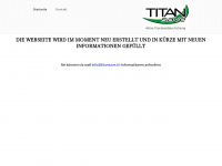 titansave.ch Webseite Vorschau