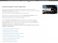 autotransport-spanien-deutschland.de Webseite Vorschau
