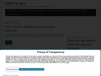 diritto.net Webseite Vorschau