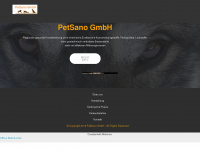 petsano.ch Webseite Vorschau
