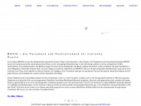 maxin.ch Webseite Vorschau