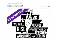 refugeebusprotest.wordpress.com Webseite Vorschau