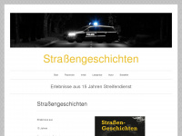 strassengeschichten.com Webseite Vorschau