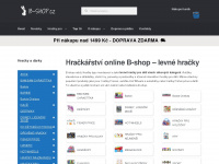 b-shop.cz Webseite Vorschau