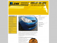 klenk-karosseriebau.de Webseite Vorschau