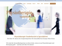 physiotherapie-sprockhoevel.de Webseite Vorschau