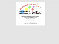 gewerbeverein-loehlbach.de Webseite Vorschau