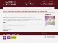 gh-alpenrose.at Webseite Vorschau
