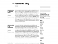 rosmariev.wordpress.com Webseite Vorschau
