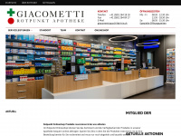 giacometti-apotheke.ch Webseite Vorschau