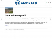 giams.ch Webseite Vorschau