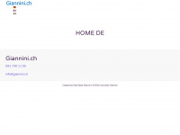 giannini.ch Webseite Vorschau