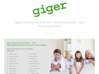 giger-waermetechnik.ch Webseite Vorschau