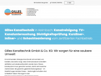 gilles-kanaltechnik.de Webseite Vorschau