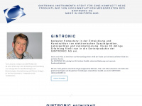 gintronic.ch Webseite Vorschau