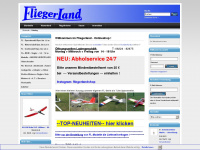 fliegerlandshop.de Webseite Vorschau