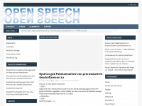 open-speech.com Webseite Vorschau