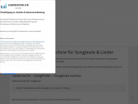 liedsuche.ch Webseite Vorschau