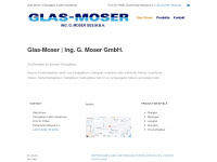 glas-moser.at Webseite Vorschau