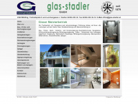 glas-stadler.at Webseite Vorschau