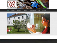 glashof.at Webseite Vorschau