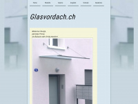 glasvordach.ch Webseite Vorschau