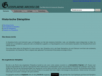 gleisplaene-archiv.de Webseite Vorschau