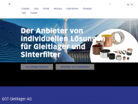 gleitlager.ch Webseite Vorschau