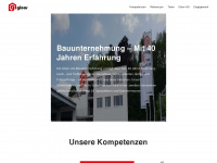 gloorbau.ch Webseite Vorschau