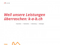 k-a-b.ch Webseite Vorschau
