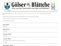 goelser-blaettche.de Webseite Vorschau