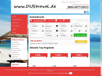dustravel.de Webseite Vorschau