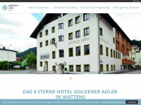 goldener-adler-wattens.at Webseite Vorschau