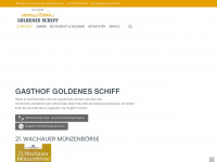 goldenesschiff.at Webseite Vorschau