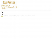 goldparts.de Webseite Vorschau