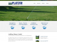 golfbau-platzer.at Webseite Vorschau