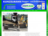 kunzelmann-bagger.de Webseite Vorschau