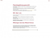 gospel-mixed-voices.de Webseite Vorschau