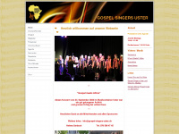 gospel-singers-uster.ch Webseite Vorschau