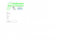gossmann-physiotherapie.de Webseite Vorschau