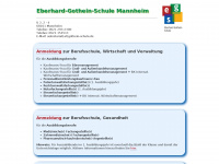 gothein-schule.de Webseite Vorschau