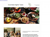 govindas-higher-taste.de Webseite Vorschau