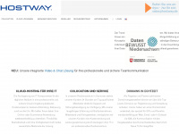 hostway.de Webseite Vorschau