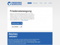 friedensbewegung.de Webseite Vorschau